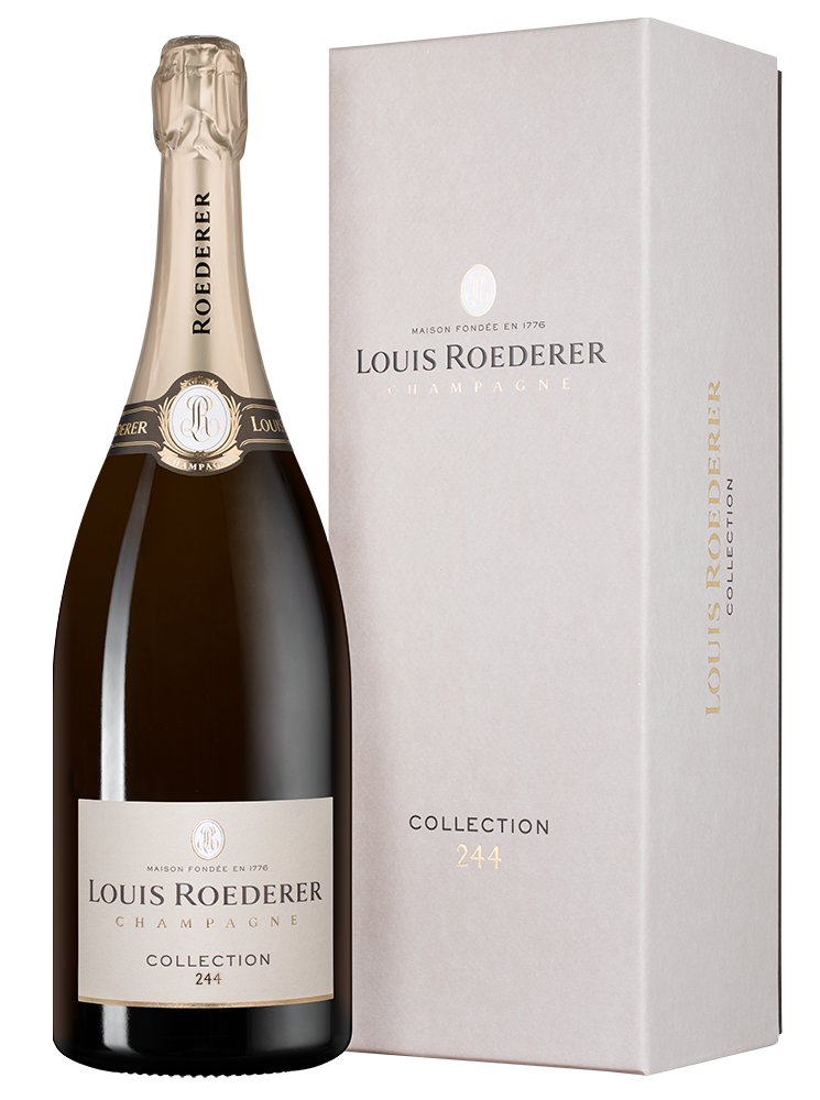 Шампанское Collection 244 Brut в подарочной упаковке, Louis Roederer, 1.5л, (154085), Франция, Шампань, белое, брют, 1.5 л, Коллексьон 244 Брют, цена 39990 рублей