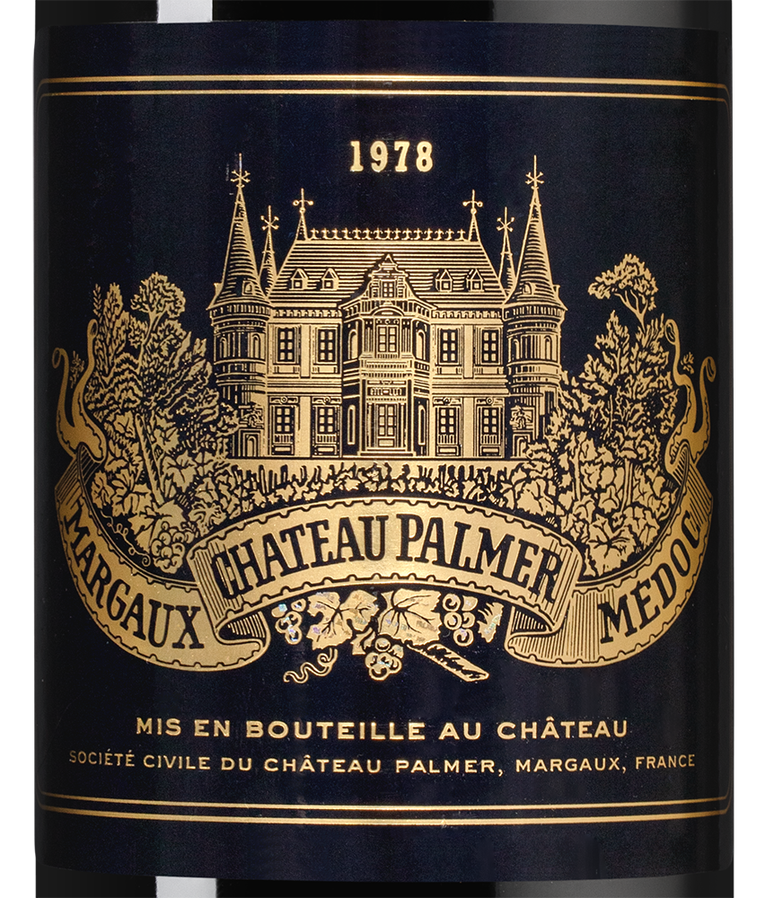 Вино Chateau Palmer, 1978, (151596), Франция, Бордо, красное, сухое, 0.75 л, Шато Пальмер, цена 189990 рублей