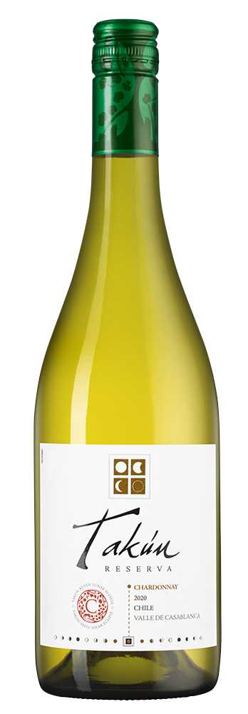 Вино Takun Chardonnay Reserva, Caliterra, 2022, (144029), Чили, Аконкагуа, белое, сухое, 0.75 л, Такун Шардоне Ресерва, цена 1740 рублей
