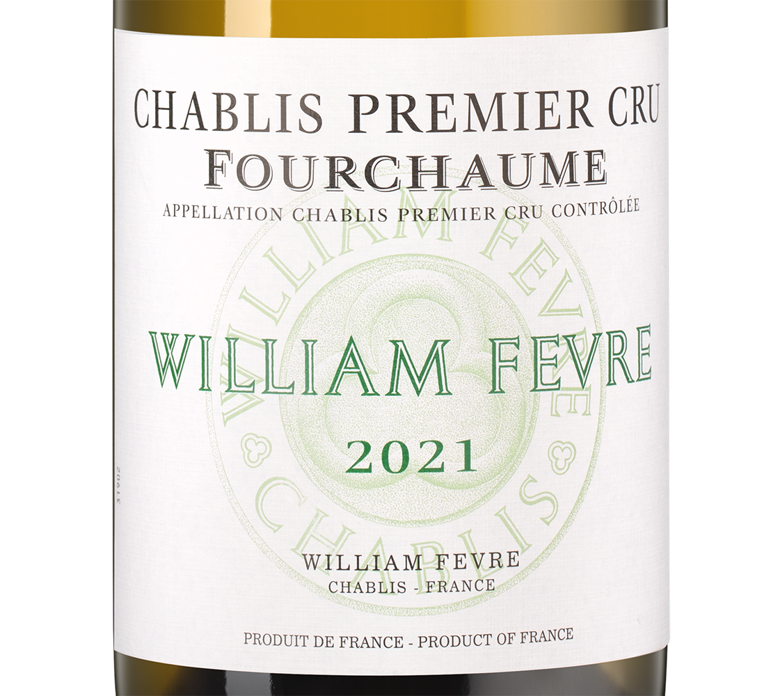 Вино Chablis Premier Cru Fourchaume, William Fevre, 2021, (142860), Франция, Бургундия, белое, сухое, 0.75 л, Шабли Премье Крю Фуршом, цена 19990 рублей