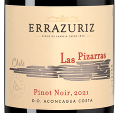 Вино Las Pizarras Pinot Noir, (142899), красное сухое, 2021 г., 0.75 л, Лас Писаррас Пино Нуар цена 19990 рублей