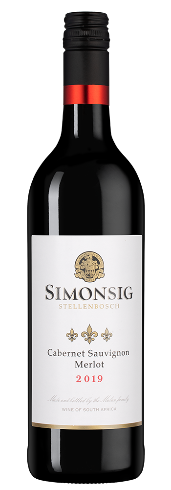 Вино Cabernet Sauvignon / Merlot, Simonsig, 2019, (141072), Южная Африка, Стелленбош, красное, полусухое, 0.75 л, Каберне Совиньон / Мерло, цена 1990 рублей