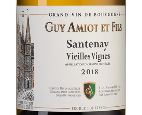 Вино Santenay Vieilles Vignes, (138514), белое сухое, 2018 г., 0.75 л, Сантне Вьей Винь цена 8490 рублей