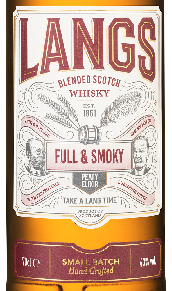 Виски Langs Full & Smoky, (155442), Шотландия, 0.7 л, Лэнгс Фул энд Смоуки, цена 4290 рублей