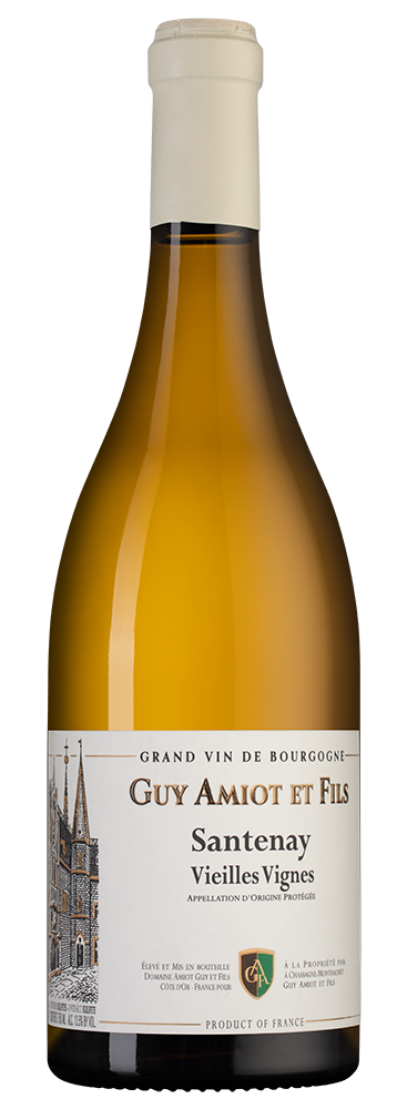 Вино Santenay Vieilles Vignes, Domaine Amiot Guy et Fils, 2023, (158470), Франция, Бургундия, белое, сухое, 0.75 л, Сантне Вьей Винь, цена 14490 рублей