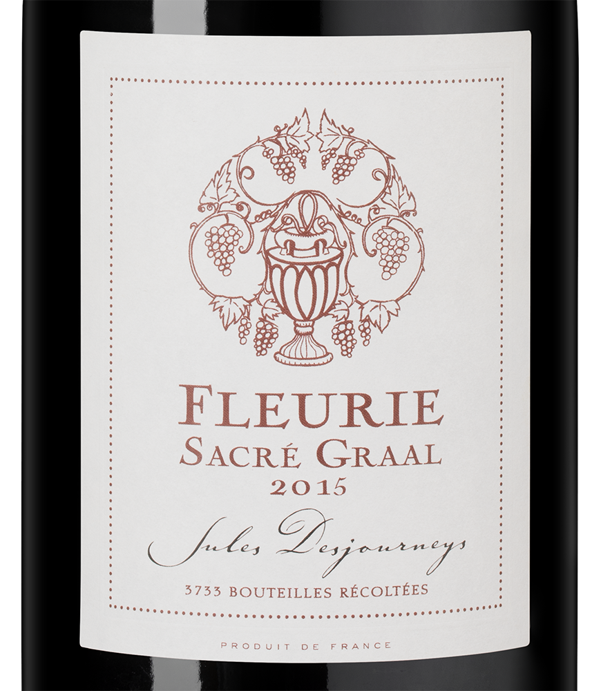 Вино Fleurie Sacre Graal Rouge, Domaine Jules Desjourneys, 2015, (148139), Франция, Бургундия, красное, сухое, 0.75 л, Флёри Сакре Грааль, цена 24990 рублей