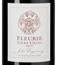 Вино Fleurie Sacre Graal Rouge, (148139), красное сухое, 2015, 0.75 л, Флёри Сакре Грааль цена 21490 рублей