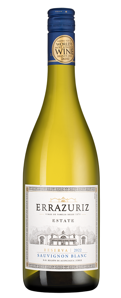 Вино Sauvignon Blanc Estate Series, Errazuriz, 2022, (142999), Чили, Аконкагуа, белое, сухое, 0.75 л, Совиньон Блан Эстейт Сериез, цена 1743 рублей