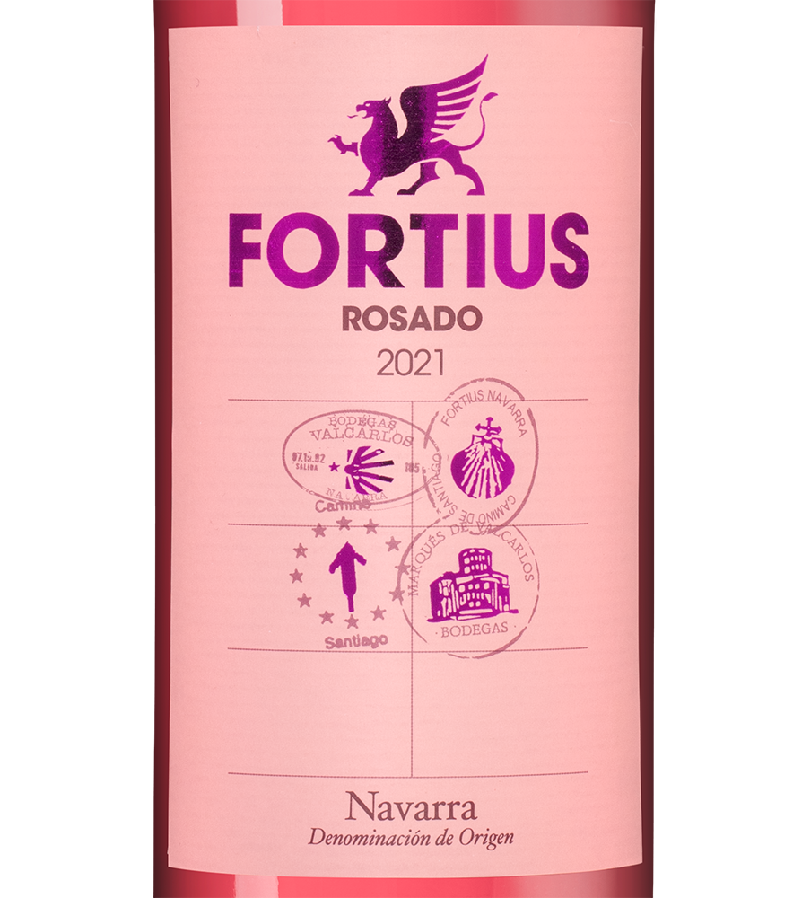 Вино Fortius Rosado, 2021, (137206), Испания, Наварра, розовое, сухое, 0.75 л, Фортиус Росадо, цена 1490 рублей