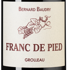 Вино Grolleau Franc de Pied, (130415), красное сухое, 2018 г., 0.75 л, Гролло Фран де Пье цена 5490 рублей