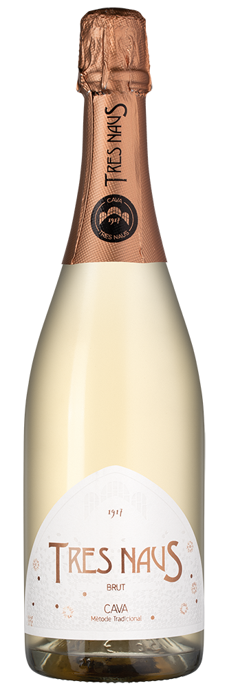 Игристое вино Tres Naus Brut Rosado, Cellers Domenys, (149055), Испания, Каталония, розовое, экстра брют, 0.75 л, Кава Трес Наус Росадо Брют, цена 2990 рублей