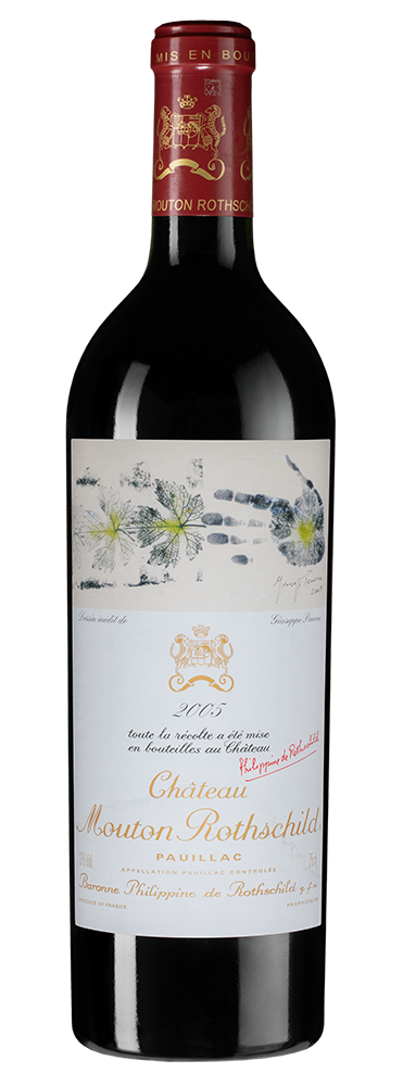 Вино Chateau Mouton Rothschild, 2005, (156819), Франция, Бордо, красное, сухое, 0.75 л, Шато Мутон Ротшильд, цена 299990 рублей