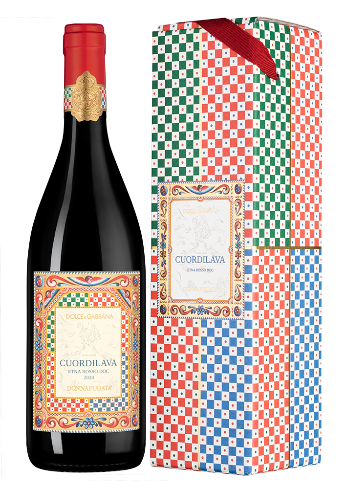 Вино Dolce&Gabbana Cuordilava в подарочной упаковке, Donnafugata, 2020, (150823), Италия, Сицилия, красное, сухое, 0.75 л, Куордилава, цена 19990 рублей