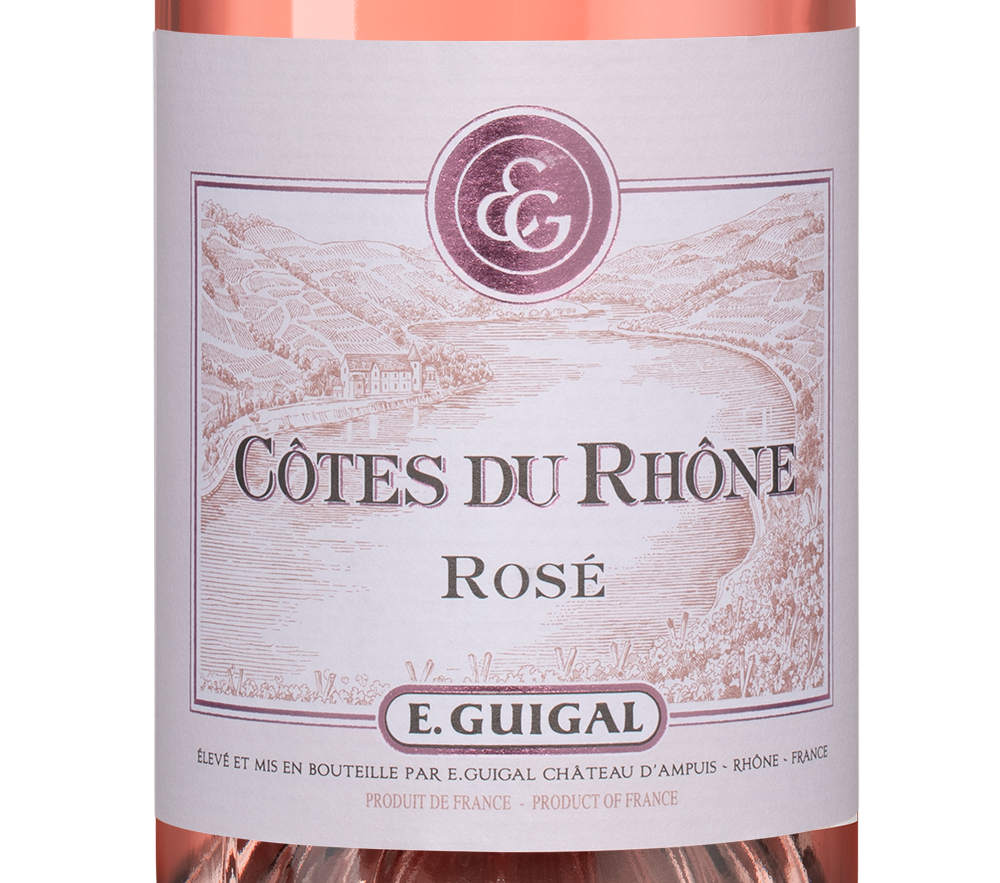 Вино Cotes du Rhone Rose, Guigal, 2021, (140237), Франция, Долина Роны, розовое, сухое, 0.75 л, Кот дю Рон Розе, цена 2993 рублей