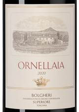 Вино Ornellaia, (143629), красное сухое, 2020 г., 0.375 л, Орнеллайя цена 31490 рублей