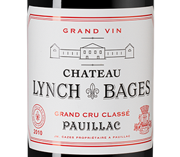 Вино Chateau Lynch-Bages, (111160), красное сухое, 2010 г., 0.75 л, Шато Линч-Баж цена 68990 рублей