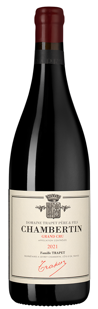 Вино Chambertin Grand Cru, Domaine Trapet Pere et Fils, 2021, (153928), Франция, Бургундия, красное, сухое, 0.75 л, Шамбертен Гран Крю, цена 294990 рублей