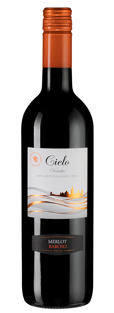 Вино Merlot e Raboso, Cielo, 2023, (151390), Италия, Венето, красное, полусухое, 0.75 л, Мерло э Рабозо, цена 1690 рублей
