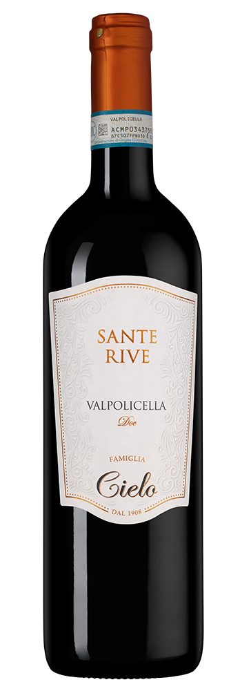 Вино Sante Rive Valpolicella, Cielo, 2023, (158241), Италия, Венето, красное, сухое, 0.75 л, Санте Риве Вальполичелла, цена 2490 рублей