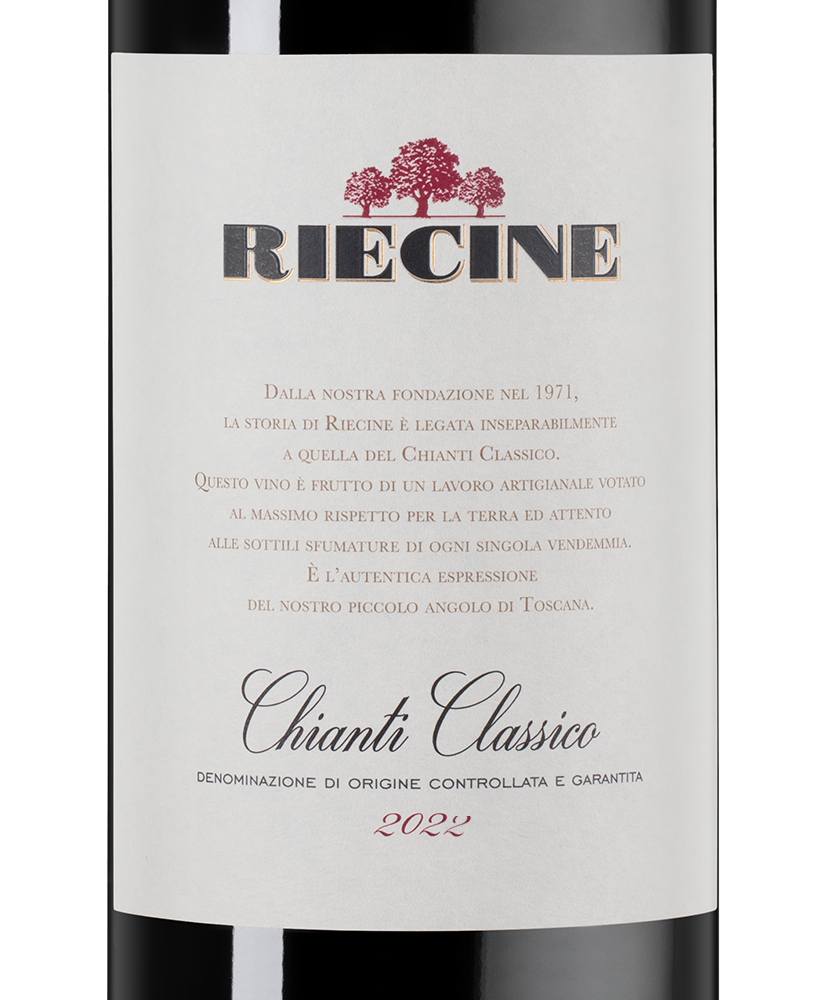 Вино Chianti Classico, Riecine, 2022, (146949), Италия, Тоскана, красное, сухое, 0.75 л, Кьянти Классико, цена 5990 рублей