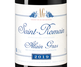 Вино Saint-Romain Rouge, (125839), красное сухое, 2019 г., 0.375 л, Сен-Ромен Руж цена 5160 рублей