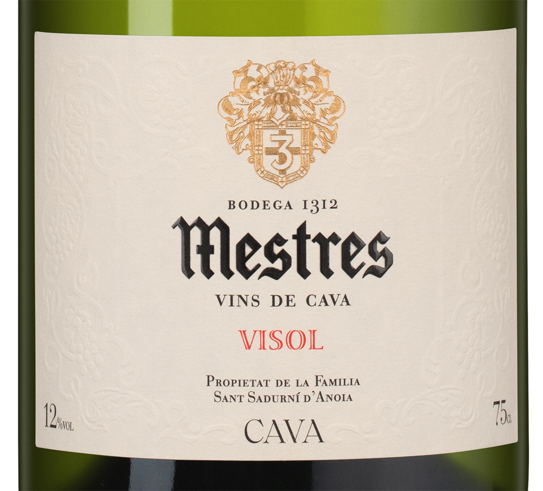 Игристое вино Cava Mestres Visol Brut, 2018, (155740), Испания, Каталония, белое, экстра брют, 0.75 л, Кава Местрес Бизол Брют, цена 9990 рублей