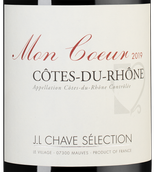 Вино с малиновым вкусом Cotes-du-Rhone Mon Coeur