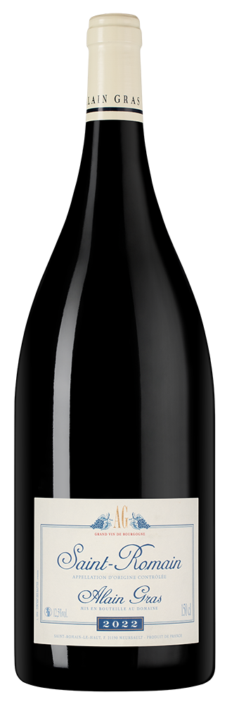 Вино Saint-Romain Rouge, Domaine Alain Gras, 2022, 1.5л, (148013), Франция, Бургундия, красное, сухое, 1.5 л, Сен-Ромен Руж, цена 28990 рублей