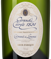 Игристое вино Grande Cuvee 1531 Cremant de Limoux в подарочной упаковке, (144467), gift box в подарочной упаковке, белое брют, 0.75 л, Гранд Кюве 1531 Креман де Лиму цена 3140 рублей