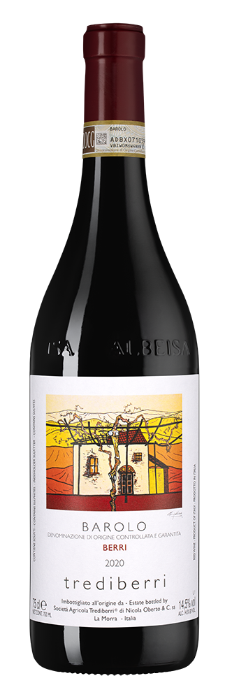 Вино Barolo Berri, Trediberri, 2020, (151076), Италия, Пьемонт, красное, сухое, 0.75 л, Бароло Берри, цена 12490 рублей