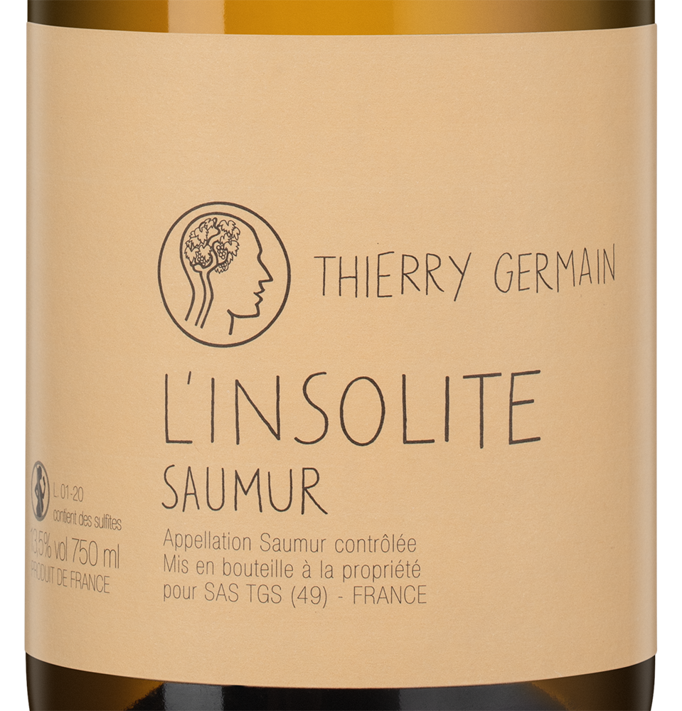 Вино L'Insolite, Thierry Germain, 2024, (157348), Франция, Долина Луары, белое, сухое, 0.75 л, Л'Инсолит, цена 9490 рублей