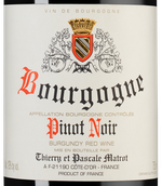 Вино Domaine Thierry et Pascale Matrot Bourgogne Pinot Noir