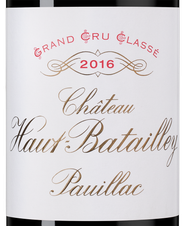 Вино Chateau Haut-Batailley, (140537), красное сухое, 2016 г., 0.75 л, Шато О-Батайе цена 13990 рублей