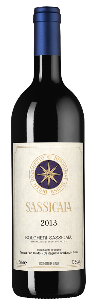 Вино Sassicaia, Tenuta San Guido, 2013, (149459), Италия, Тоскана, красное, сухое, 0.75 л, Сассикайя, цена 149990 рублей