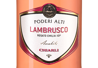 Шипучее вино Lambrusco dell'Emilia Rosato Poderi Alti, (132348), розовое полусладкое, 0.75 л, Ламбруско дель'Эмилия Розато Подери Альти цена 1240 рублей