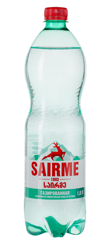 Вода газированная Sairme (6 шт.), 1л, (106110), Грузия, Имеретия, пластик, 1 л, Саирме (газированная), цена 900 рублей