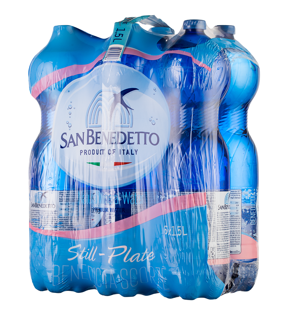 Вода негазированная San Benedetto (6 шт.), 1.5л, (95274), Италия, Венето, пластик, 1.5 л, Сан Бенедетто (негазированная), цена 2370 рублей
