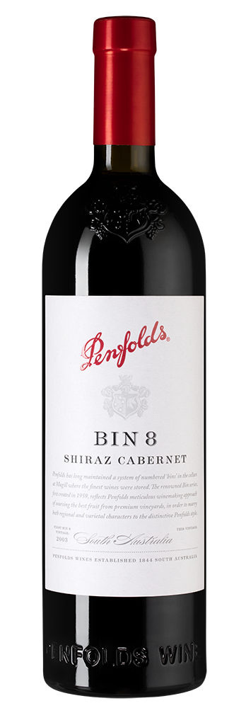 Вино Penfolds Bin 8 Cabernet Shiraz, 2021, (159992), Австралия, Южная Австралия, красное, сухое, 0.75 л, Пенфолдс Бин 8 Каберне Шираз, цена 8490 рублей