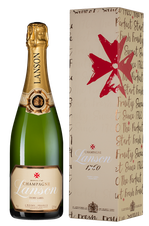 Шампанское Lanson Ivory Label Demi-Sec в подарочной упаковке, (122223), gift box в подарочной упаковке, белое полусухое, 0.75 л, Айвори Лейбл Деми-Сек цена 9490 рублей
