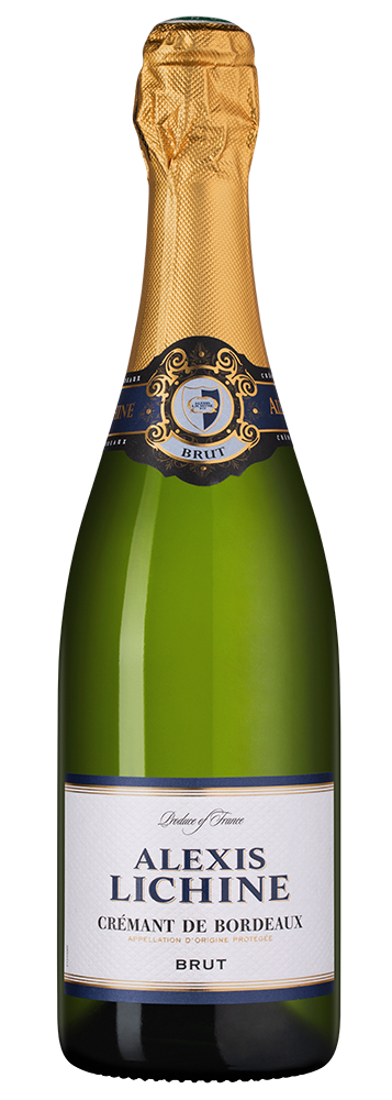 Игристое вино Cremant de Bordeaux Brut, Alexis Lichine, (155477), Франция, Бордо, белое, брют, 0.75 л, Креман де Бордо Брют, цена 2990 рублей