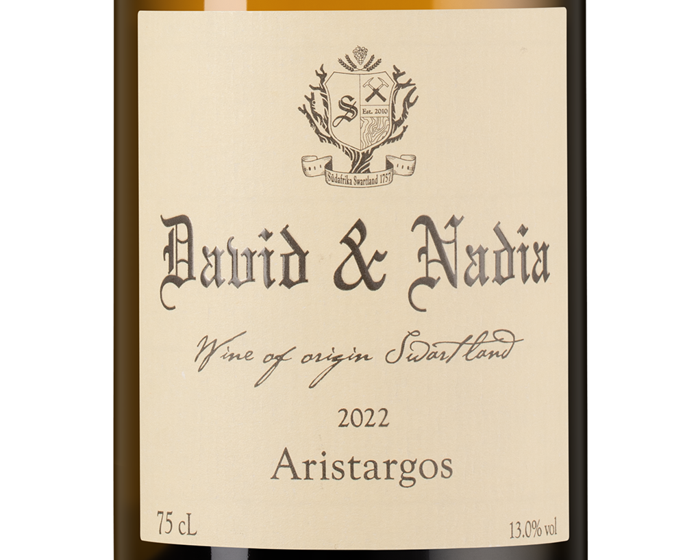 Вино Aristargos, David & Nadia, 2022, (146968), Южная Африка, Свортленд, белое, сухое, 0.75 л, Аристаргос, цена 7990 рублей