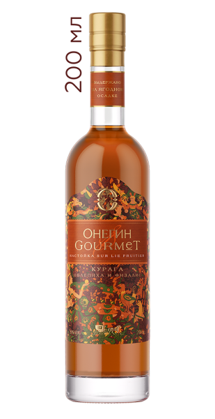 Настойка ягодная сладкая Онегин Gourmet Курага, 0.2л