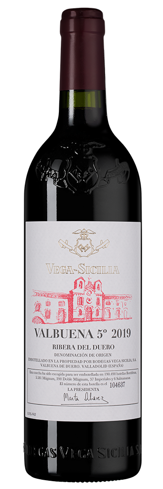 Вино Valbuena 5, Bodegas Vega Sicilia, 2019, (147921), Испания, Кастилия и Леон, красное, сухое, 0.75 л, Рибера дель Дуэро Вальбуэна 5, цена 44990 рублей