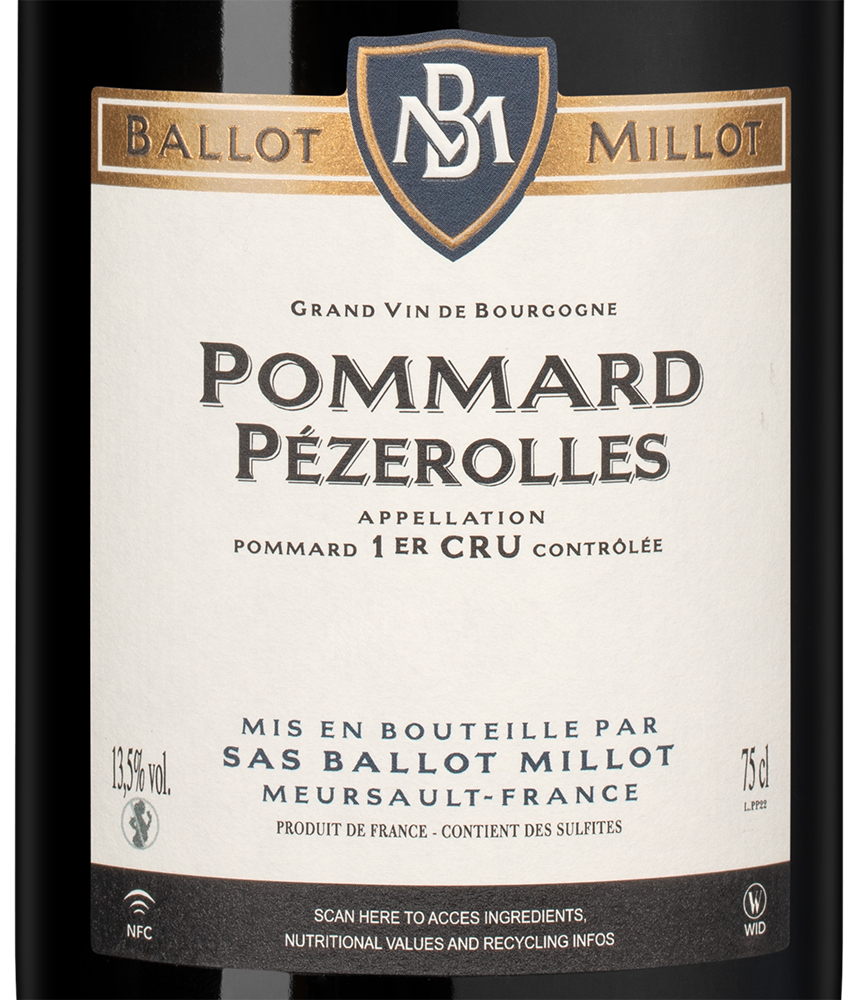 Вино Pommard Premier Cru Pezerolles, Domaine Ballot Millot et Fils, 2023, (154465), Франция, Бургундия, красное, сухое, 0.75 л, Поммар Премье Крю Пезроль, цена 47490 рублей