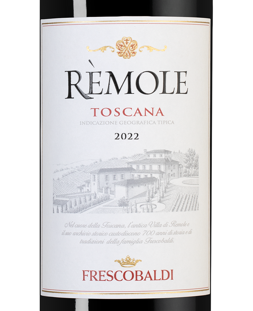 Вино Remole Rosso, Frescobaldi, 2022, (146233), Италия, Тоскана, красное, полусухое, 0.75 л, Ремоле Россо, цена 1590 рублей