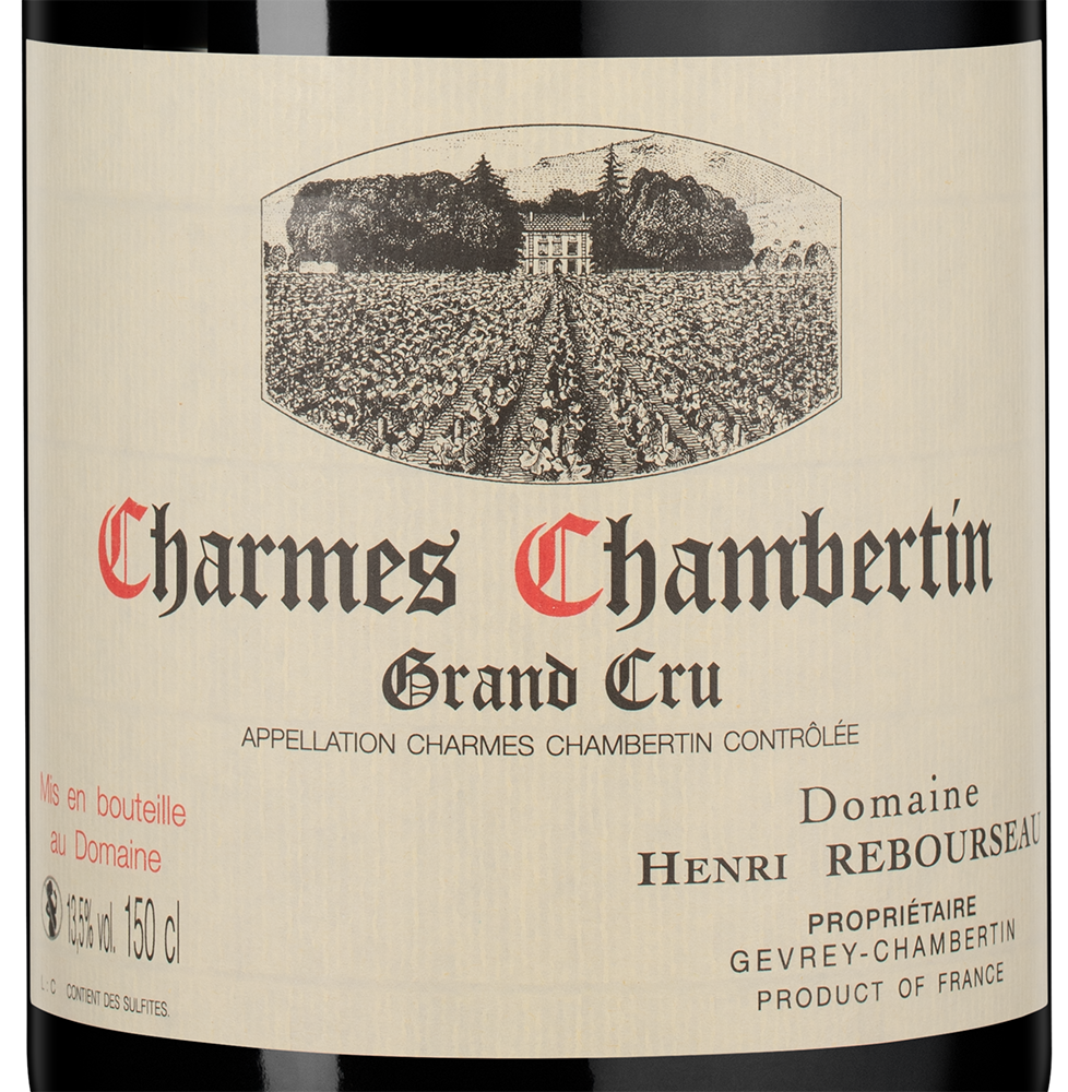Вино Charmes-Chambertin Grand Cru, Domaine Henri Rebourseau, 2020, 1.5л, (146000), Франция, Бургундия, красное, сухое, 1.5 л, Шарм-Шамбертен Гран Крю, цена 184990 рублей