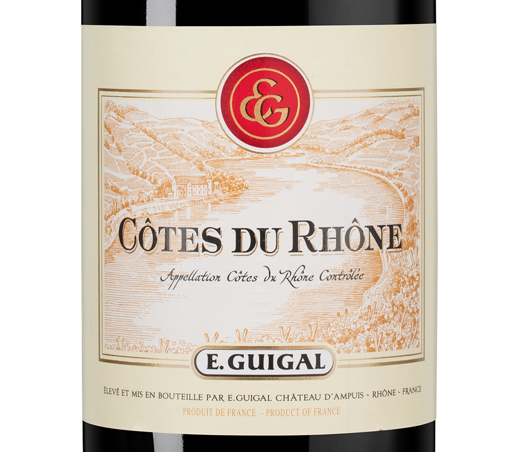 Вино Cotes du Rhone Rouge, Guigal, 2020, (143429), Франция, Долина Роны, красное, сухое, 0.75 л, Кот дю Рон Руж, цена 2768 рублей