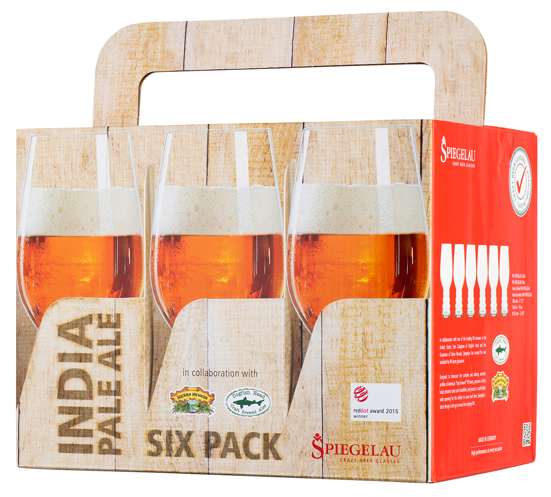 Набор из 6-ти бокалов Spiegelau Beer Classic IPA для пива, 0.54л, (129369), Германия, хрустальное стекло, 0.54 л, Шпигелау Бир Классик ИПА (набор по 6), цена 7140 рублей