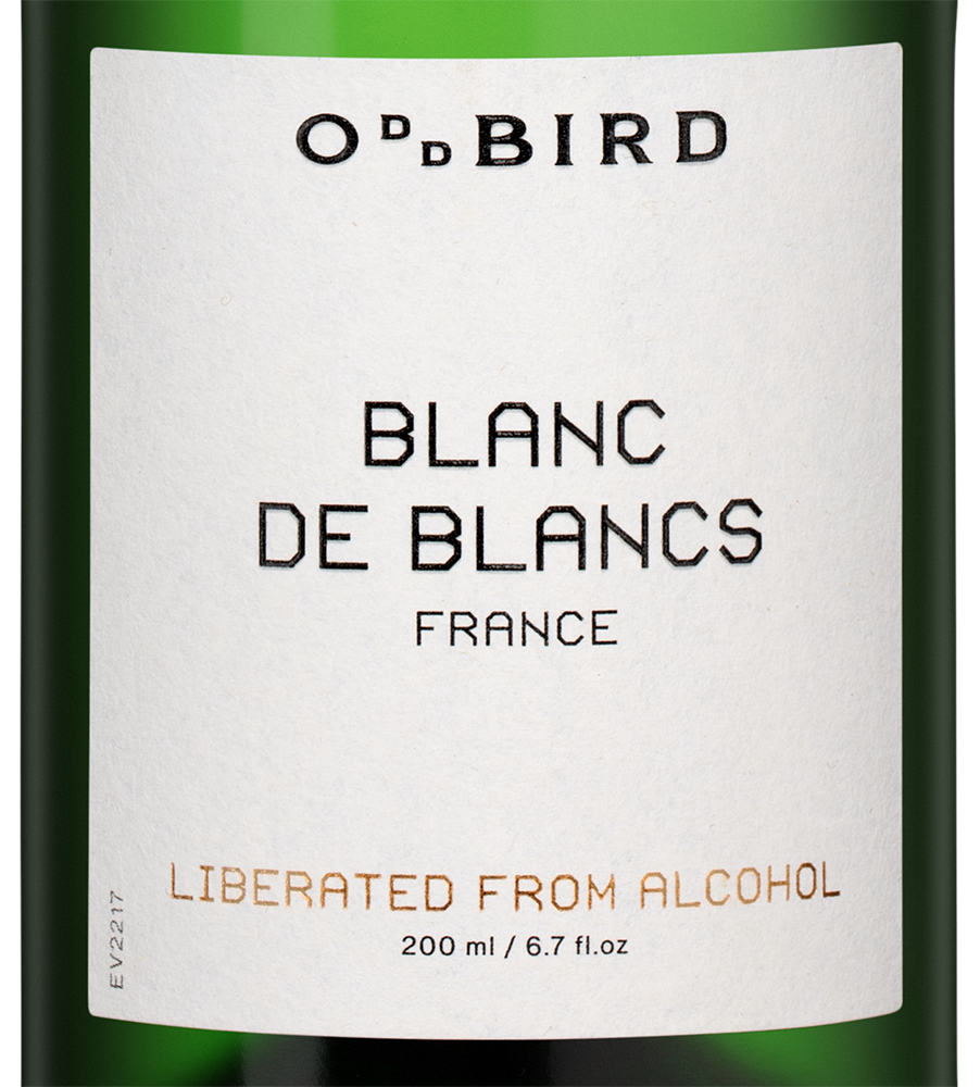 Игристое вино безалкогольное Blanc de Blancs, 0,5%, Oddbird, 0.2л, (158836), Франция, Лангедок-Руссильон, 0.2 л, Блан де Блан Безалкогольное, цена 1240 рублей