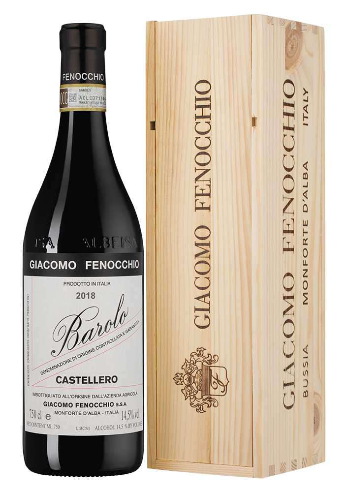 Вино Barolo Castellero в подарочной упаковке, Giacomo Fenocchio, 2019, (144653), Италия, Пьемонт, красное, сухое, 0.75 л, Бароло Кастеллеро, цена 21490 рублей